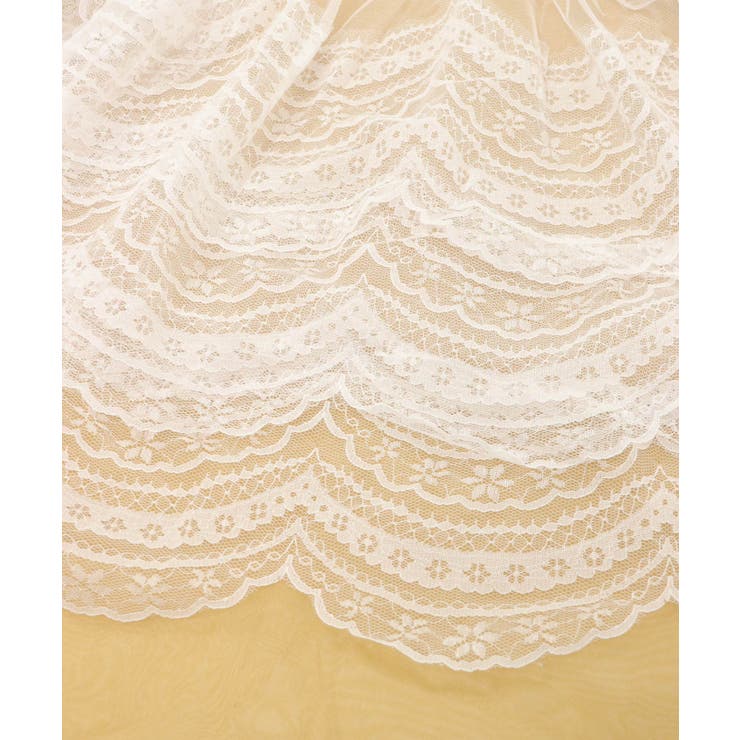 総レース バッククロス ティアードワンピース | OSYAREVO | 詳細画像18 