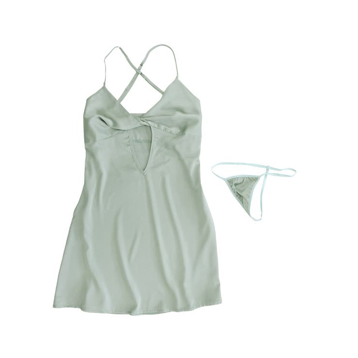 フロントクロス オープン サテン下着 | OSYAREVO | 詳細画像12 