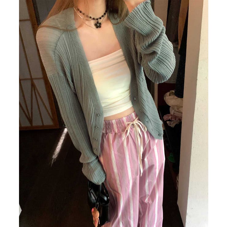 ラッシュガード リブ カーディガン | OSYAREVO | 詳細画像21 