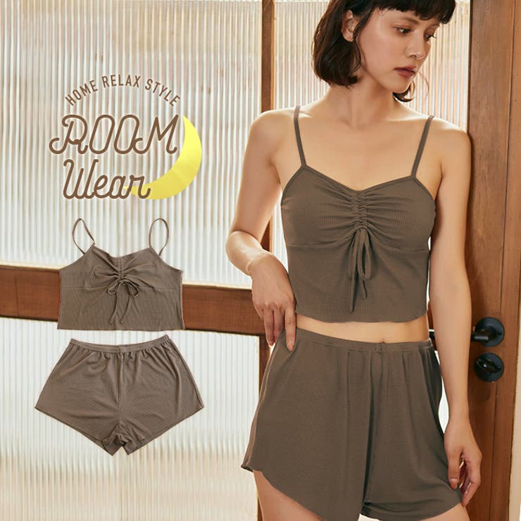 ドロストキャミソール ルームウェア | OSYAREVO | 詳細画像1 