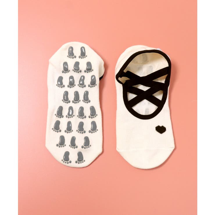 ヨガ ソックス 靴下 ピラティス クロスバンド | OSYAREVO | 詳細画像9 