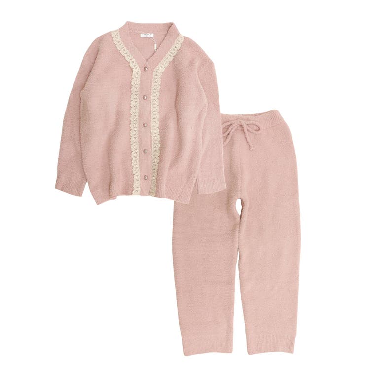 ドッキングレース ニットカーディガン ルームウェア 上下セット | OSYAREVO | 詳細画像17 