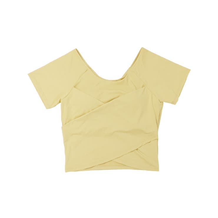 ヨガウェア トップス カップ付き カシュクール 半袖 | OSYAREVO | 詳細画像22 