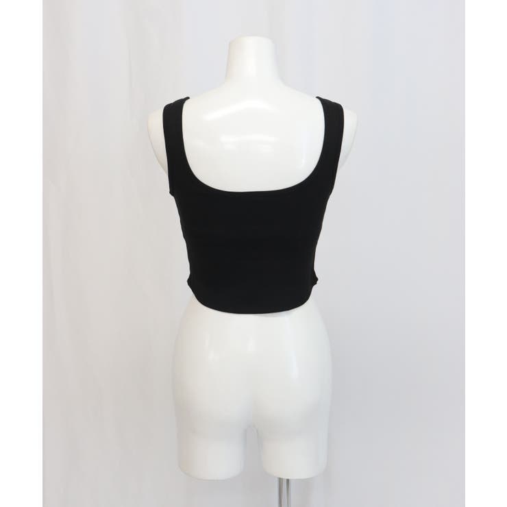 ヨガウェア トップス カップ付き タンクトップ リブ | OSYAREVO | 詳細画像35 