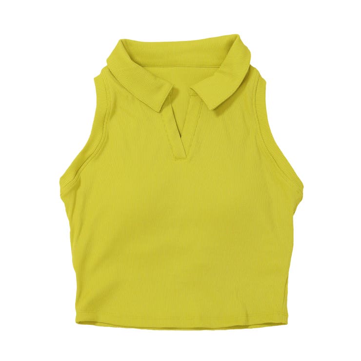 ノースリーブ ポロシャツ トップス カップ付き リブ | OSYAREVO | 詳細画像27 