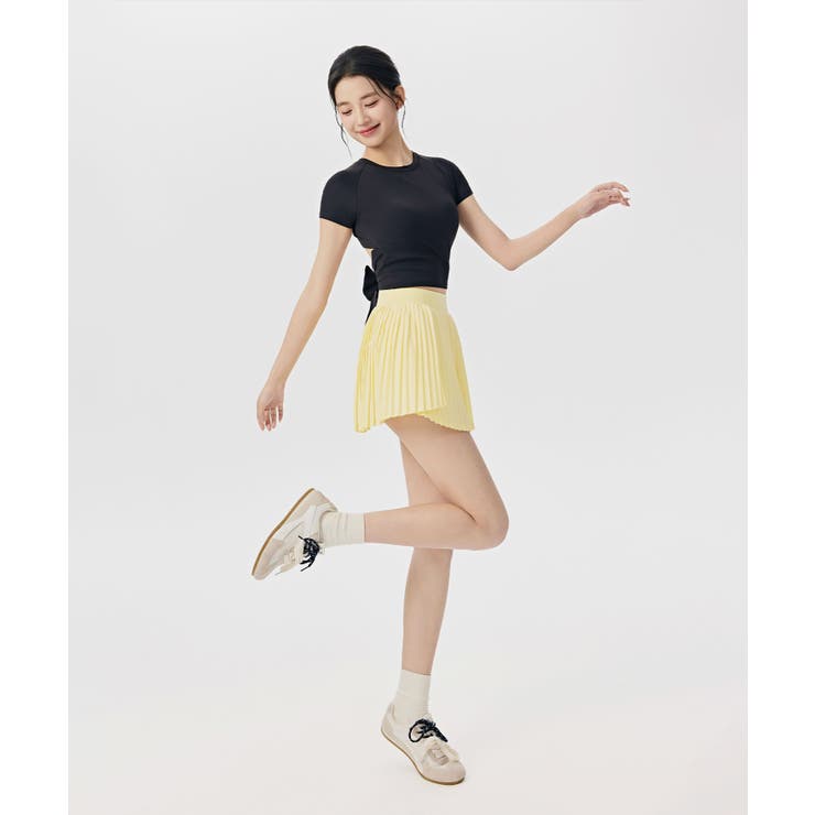 ヨガウェア トップス カップ付き バックリボン 半袖 | OSYAREVO | 詳細画像5 