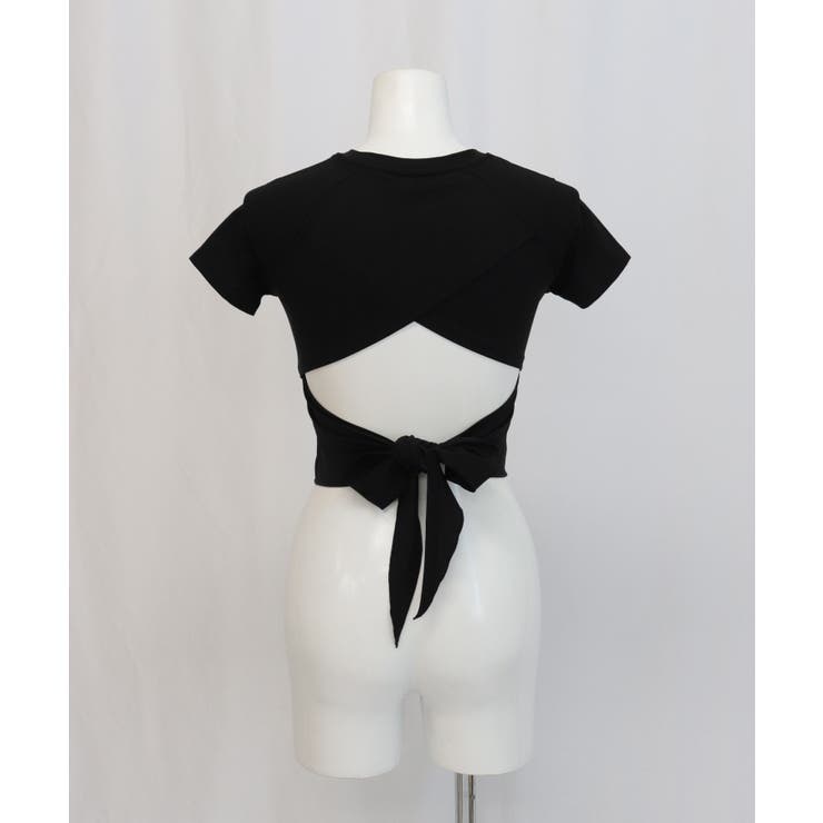 ヨガウェア トップス カップ付き バックリボン 半袖 | OSYAREVO | 詳細画像27 