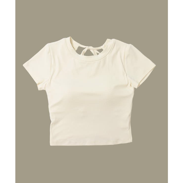 ヨガウェア トップス カップ付き バックオープン 半袖 | OSYAREVO | 詳細画像19 