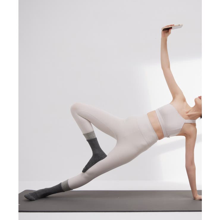 ヨガ ソックス 靴下 ピラティス レイヤード風	 | OSYAREVO | 詳細画像16 