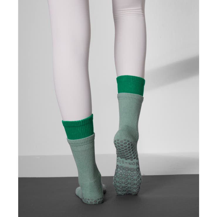 ヨガ ソックス 靴下 ピラティス レイヤード風	 | OSYAREVO | 詳細画像9 