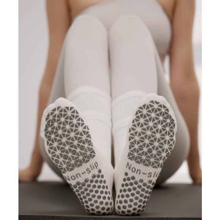 ヨガ ソックス 靴下 ピラティス レイヤード風	 | OSYAREVO | 詳細画像5 