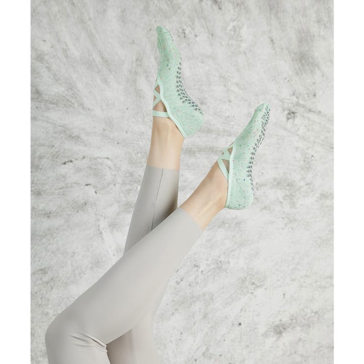 ヨガ ソックス 5本指 靴下 ピラティス ダブルクロス	 | OSYAREVO | 詳細画像2 