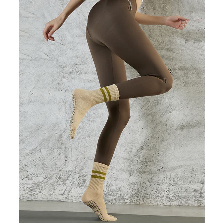 ヨガ ソックス 靴下 5本指 ピラティス 2本ライン	 | OSYAREVO | 詳細画像2 