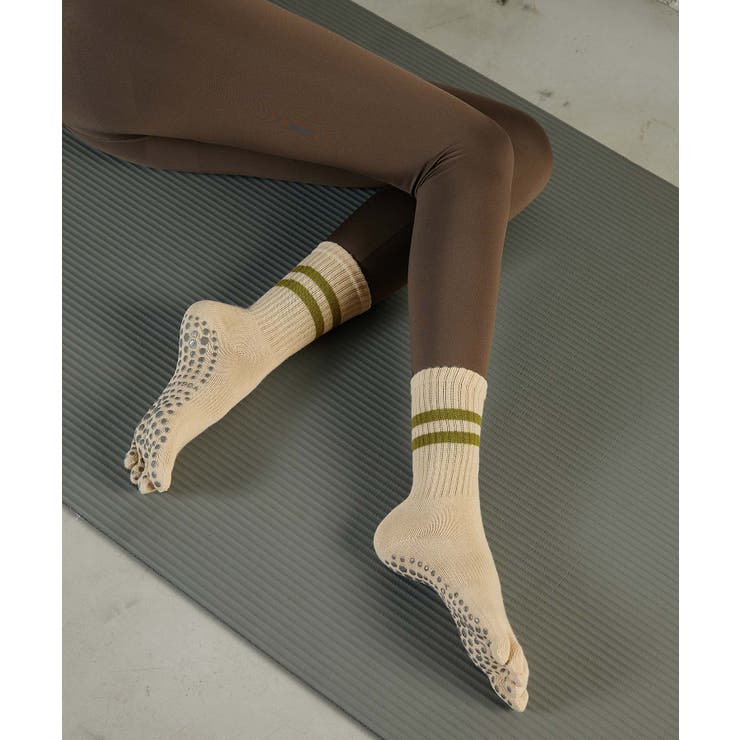 ヨガ ソックス 靴下 5本指 ピラティス 2本ライン	 | OSYAREVO | 詳細画像6 