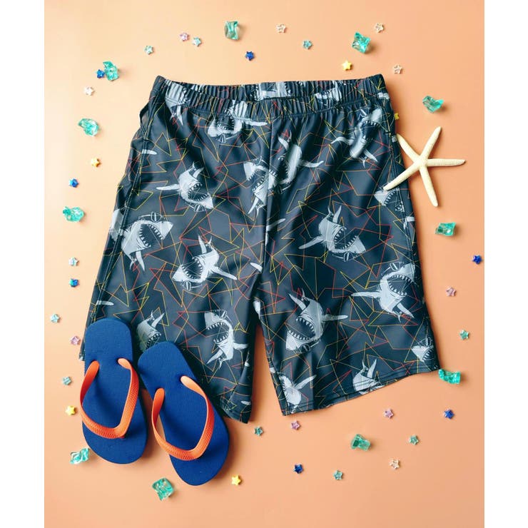 シャーク | キッズ 水着 ハーフパンツ	 | OSYAREVO