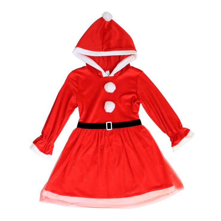 キッズ コスプレ クリスマスサンタ チュールワンピース | OSYAREVO | 詳細画像9 
