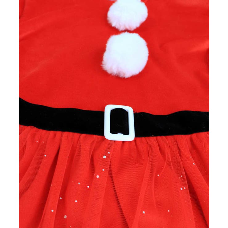 キッズ コスプレ クリスマスサンタ チュールワンピース | OSYAREVO | 詳細画像12 
