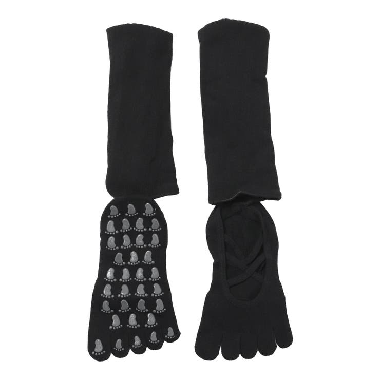 ヨガ ソックス 靴下 5本指 ピラティス レッグウォーマー 付き	 | OSYAREVO | 詳細画像10 