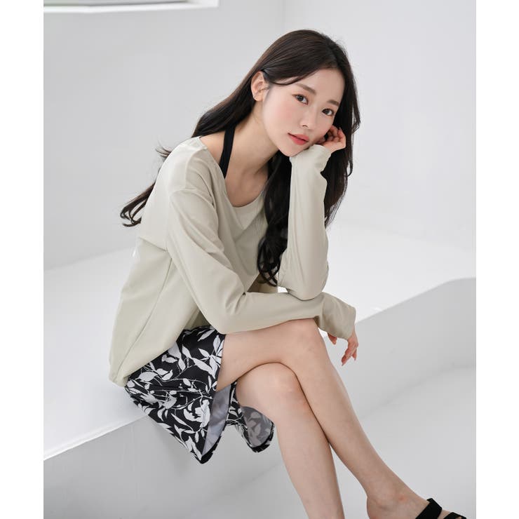 インナー 一体型 ボートネック | OSYAREVO | 詳細画像7 