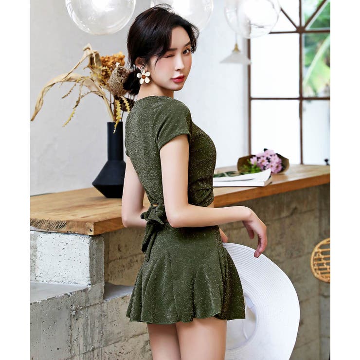 ギャザーフリル フロントクロス ビキニ | OSYAREVO | 詳細画像33 