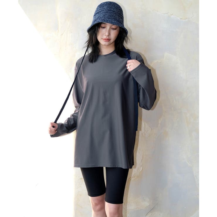 グレー | 【紫外線カット率99％以上】水着 レディース 体型カバー | OSYAREVO