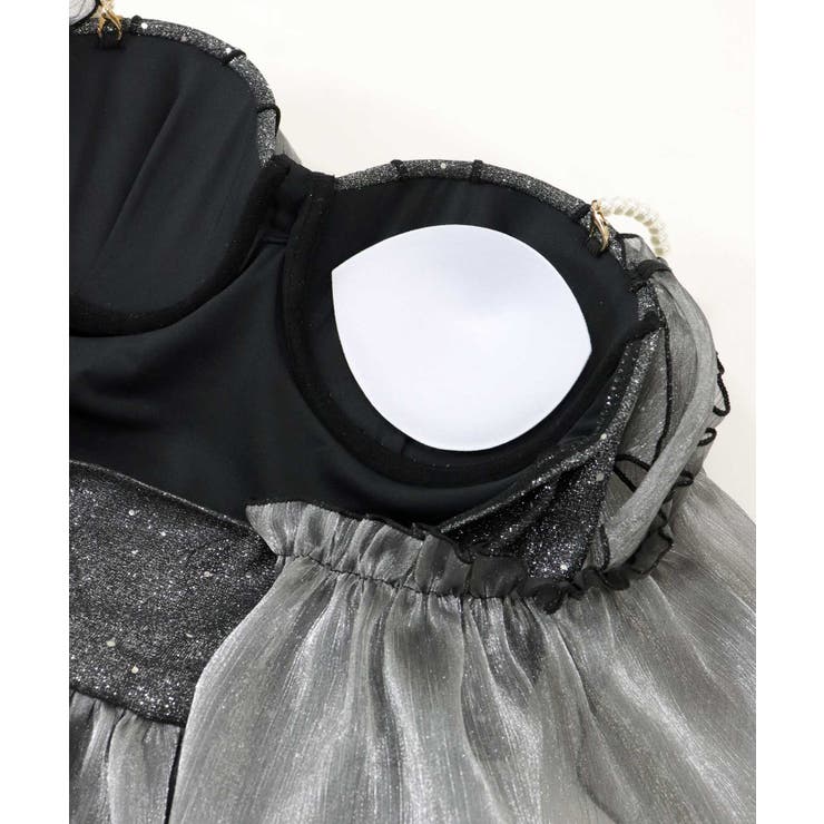 ラメ混 フリル リボン ワンピース 水着 | OSYAREVO | 詳細画像23 