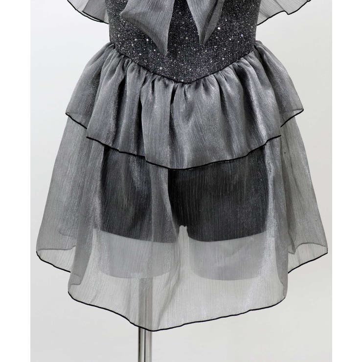 ラメ混 フリル リボン ワンピース 水着 | OSYAREVO | 詳細画像16 