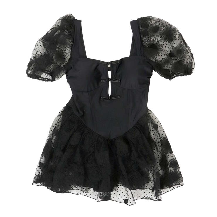 チュール フラワー バックシャン ワンピース 水着 | OSYAREVO | 詳細画像23 