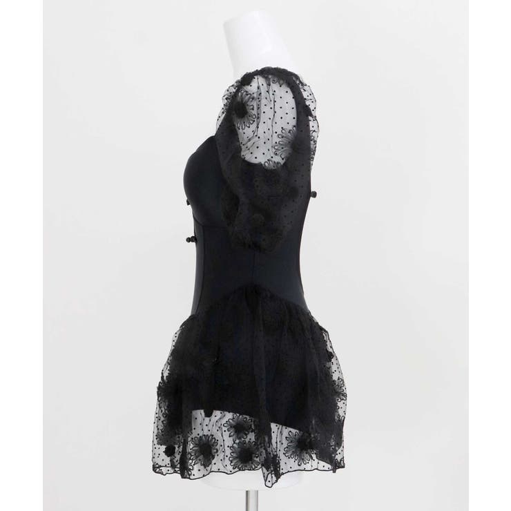 チュール フラワー バックシャン ワンピース 水着 | OSYAREVO | 詳細画像11 