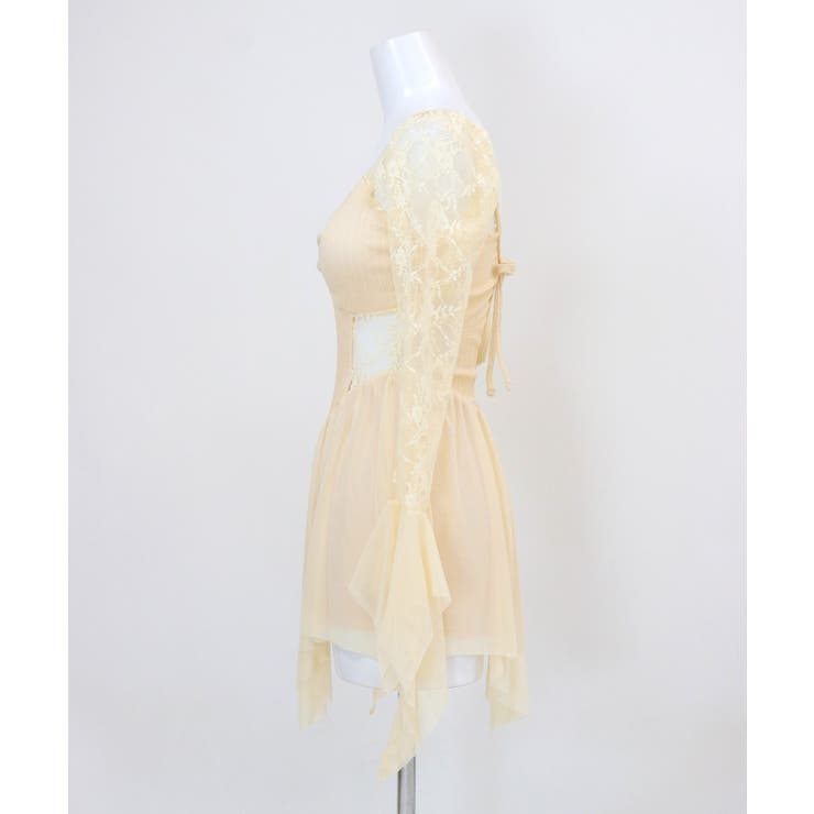 ドッキングレース サグ フリル ワンピース 水着 レディース | OSYAREVO | 詳細画像7 