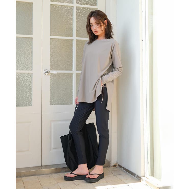 【紫外線カット率99％以上】体型カバー サイドギャザー ラッシュガード | OSYAREVO | 詳細画像5 