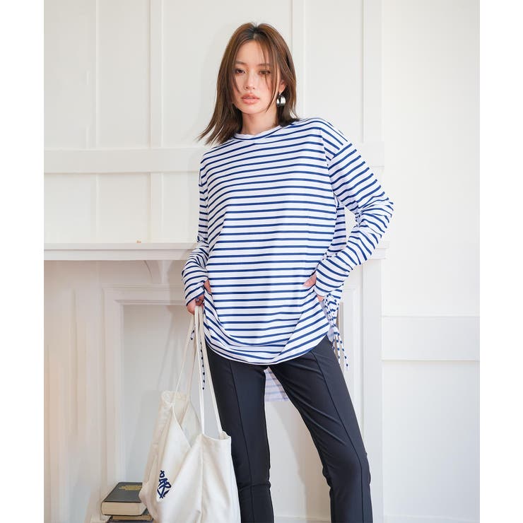 【紫外線カット率99％以上】体型カバー サイドギャザー ラッシュガード | OSYAREVO | 詳細画像18 