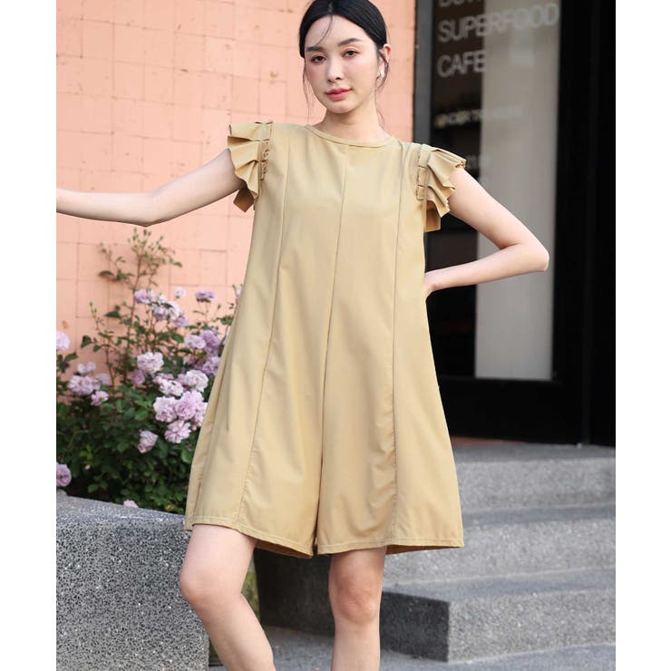 フリル ロンパース付き セットアップ ビキニ 水着 レディース | OSYAREVO | 詳細画像7 