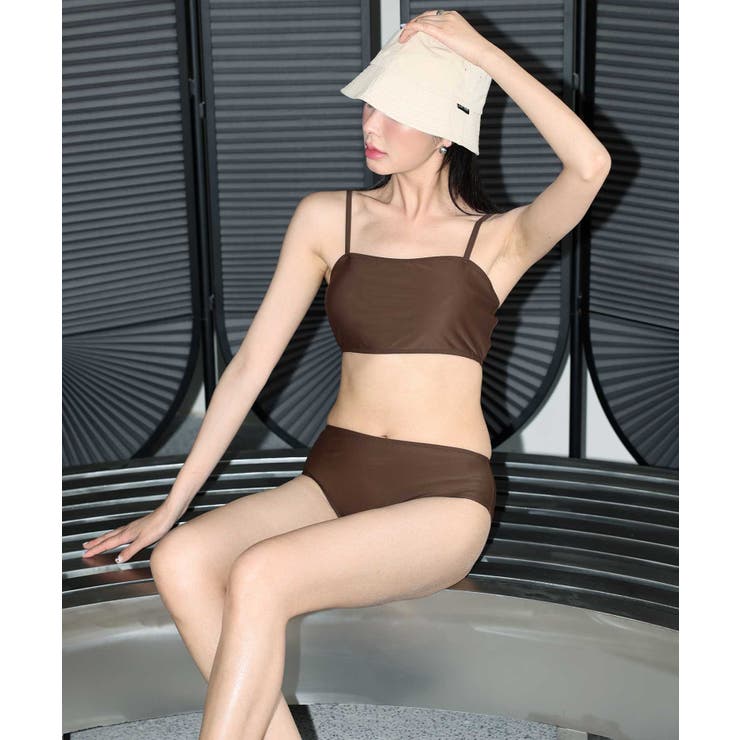 フリル ロンパース付き セットアップ ビキニ 水着 レディース | OSYAREVO | 詳細画像23 