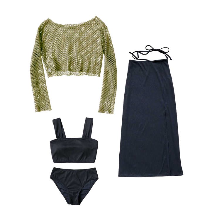 メッシュトップス×スカート 付き スイムウェア 水着 レディース | OSYAREVO | 詳細画像53 