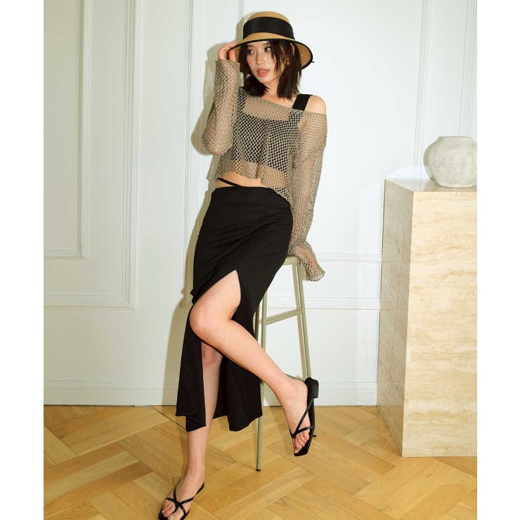 メッシュトップス×スカート 付き スイムウェア 水着 レディース | OSYAREVO | 詳細画像25 