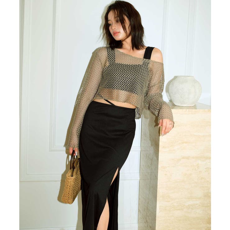 メッシュトップス×スカート 付き スイムウェア 水着 レディース | OSYAREVO | 詳細画像26 