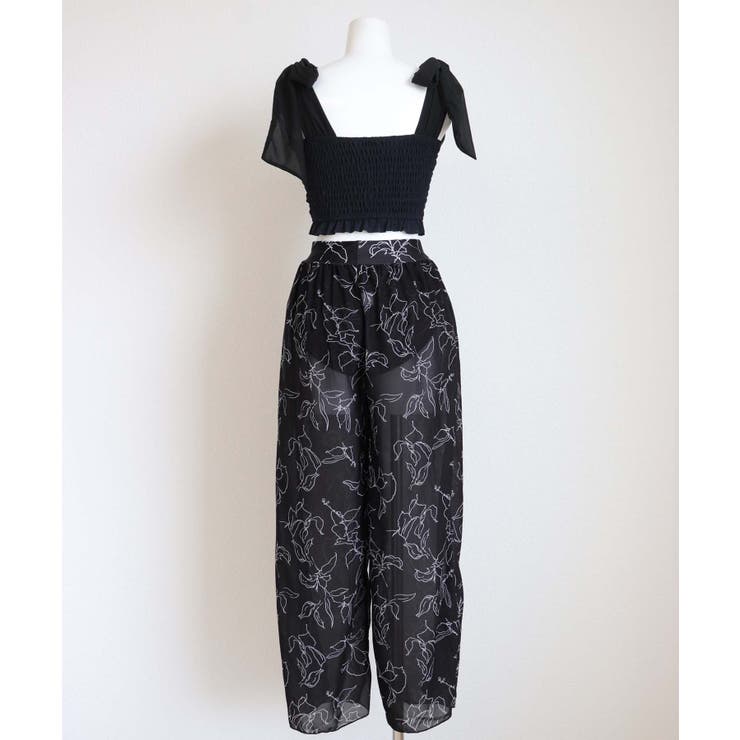 シフォンリボン シャーリングビキニ セット水着 レディース | OSYAREVO | 詳細画像33 