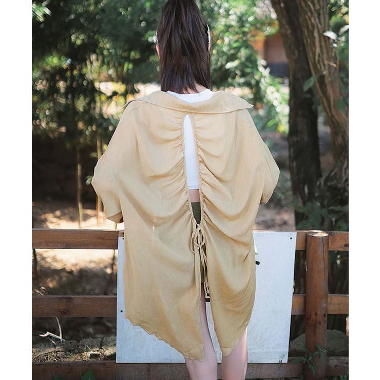 シアーシャツ 付き サイドレースアップ スイムウェア 水着 レディース | OSYAREVO | 詳細画像8 