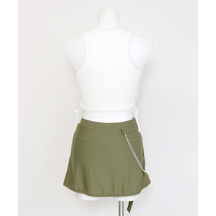 シアーシャツ 付き サイドレースアップ スイムウェア 水着 レディース | OSYAREVO | 詳細画像18 