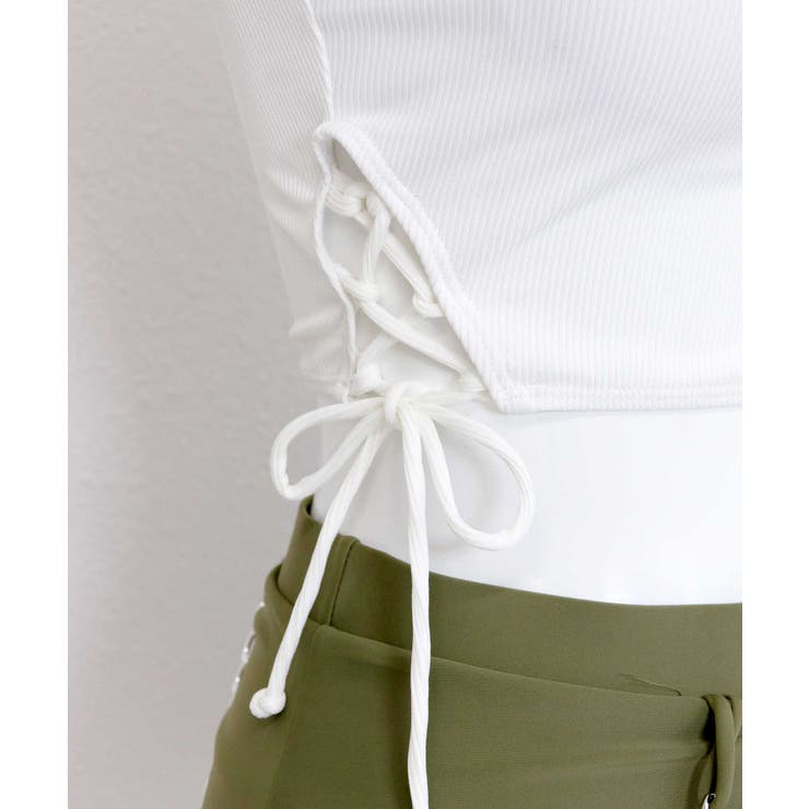 シアーシャツ 付き サイドレースアップ スイムウェア 水着 レディース | OSYAREVO | 詳細画像21 