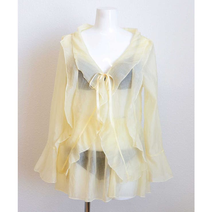 シアー×フリル ビジュー ビキニ 水着 レディース | OSYAREVO | 詳細画像13 