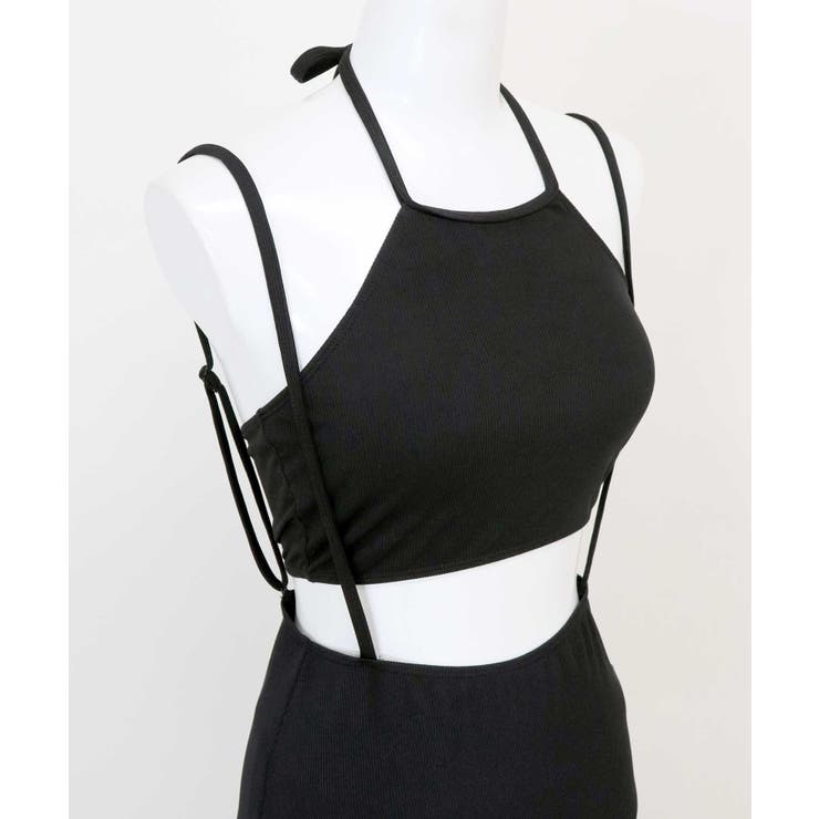 ロングスカート付き ハイネック リブ ビキニ 水着 セットアップ レディース | OSYAREVO | 詳細画像76 