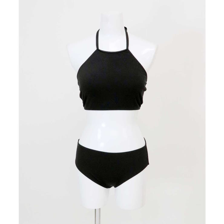 ロングスカート付き ハイネック リブ ビキニ 水着 セットアップ レディース | OSYAREVO | 詳細画像71 