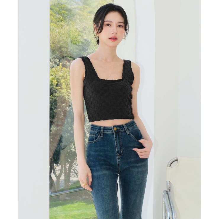 フラワーパイル セットアップ スイムウェア 水着 レディース | OSYAREVO | 詳細画像2 