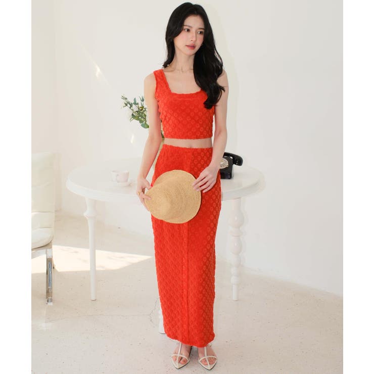 フラワーパイル セットアップ スイムウェア 水着 レディース | OSYAREVO | 詳細画像22 