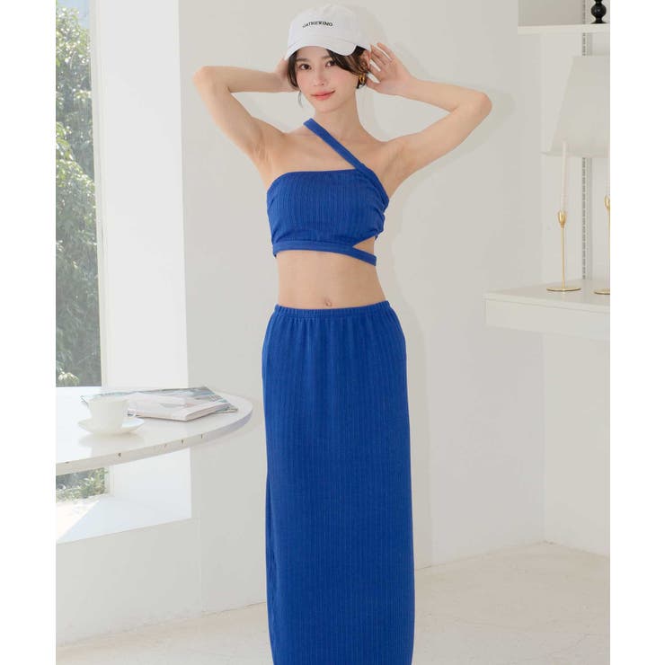 クロスストラップ アシンメトリー 水着 レディース | OSYAREVO | 詳細画像7 