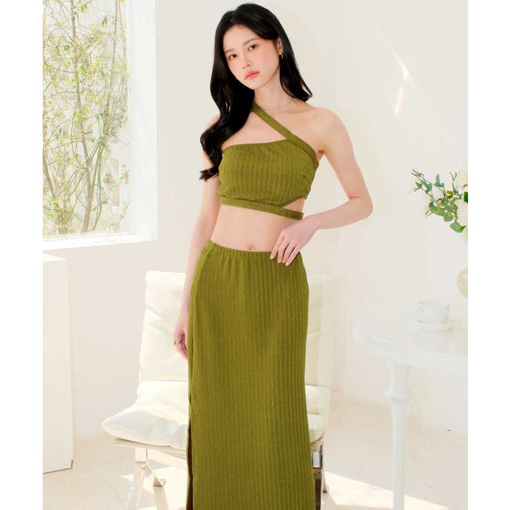 クロスストラップ アシンメトリー 水着 レディース | OSYAREVO | 詳細画像17 