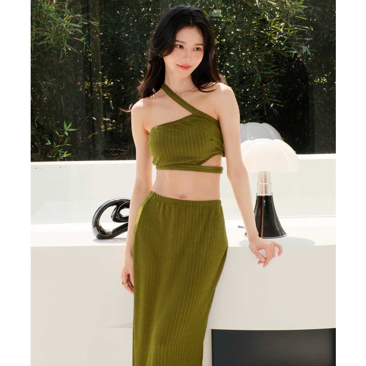 クロスストラップ アシンメトリー 水着 レディース | OSYAREVO | 詳細画像25 