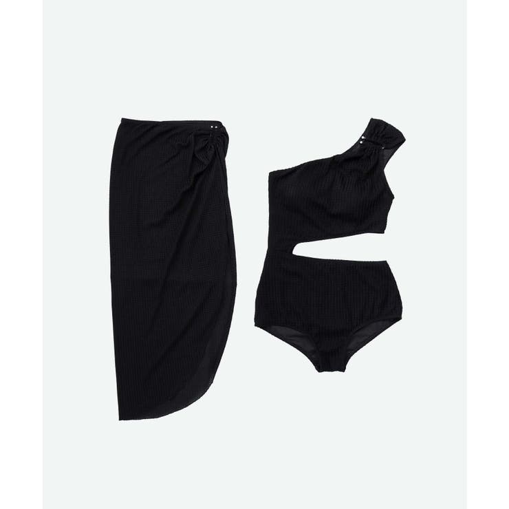 STAUD 水着 ワンピース ワンショルダー 黒 スイムウエア STAUD 水着 ワンピース ワンショルダー 黒 スイムウエア (STAUD